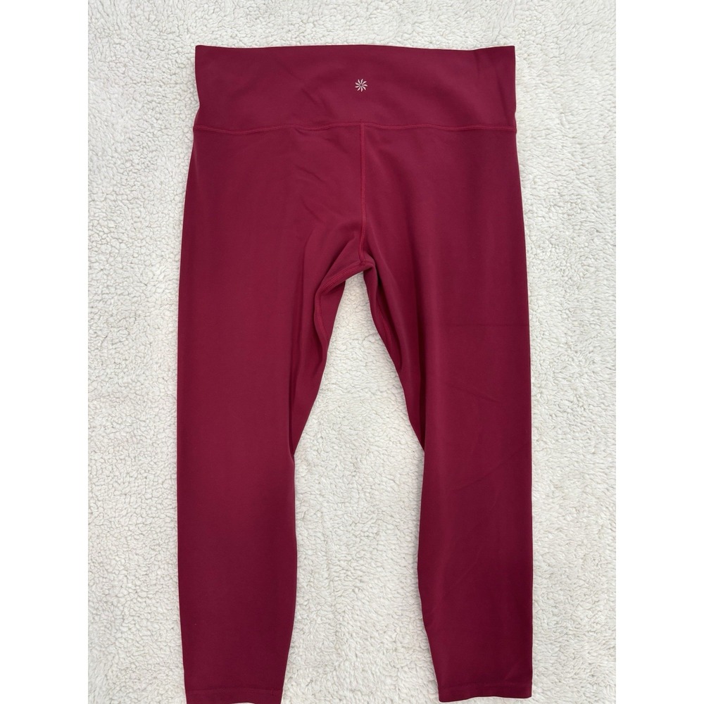 Athleta XL High Rise Transcend Colorblock Leggings Stretch 7/8 Athletic Yoga Gym - Picture 2 of 9